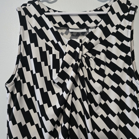New York & Company Black and White Blouse - Picture 3 of 9